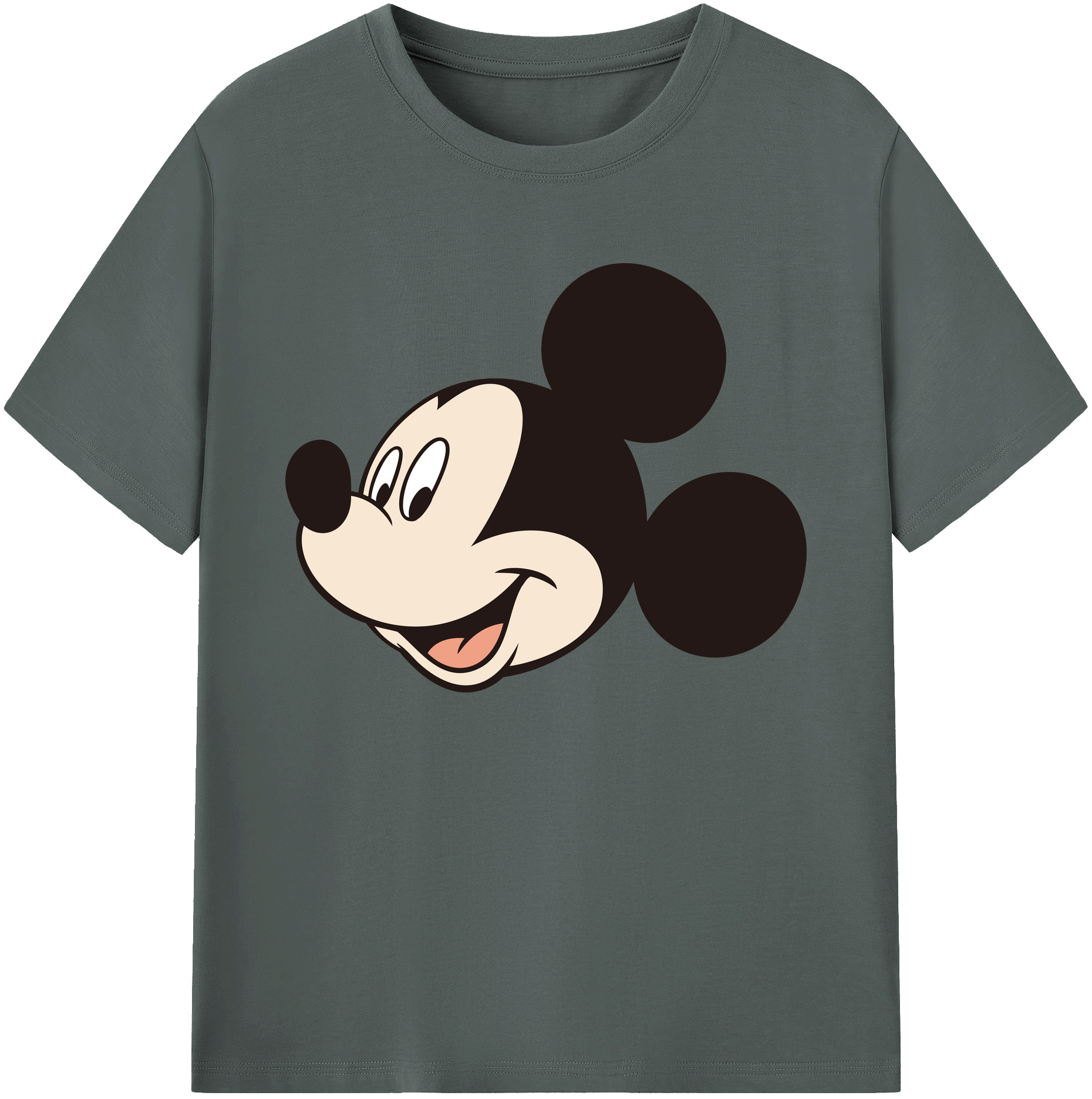 ミッキーマウス Mickey Mouse 綿100％ メンズ半袖Tシャツ｜肌触りやわらか＆通気性
